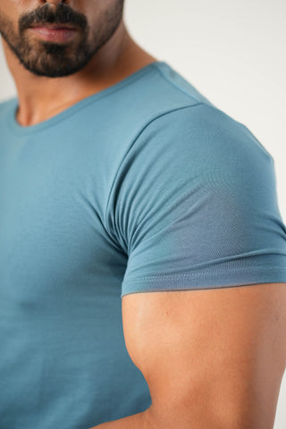 Power Fit - Crew Neck Short Sleeve - Cobalt Blue