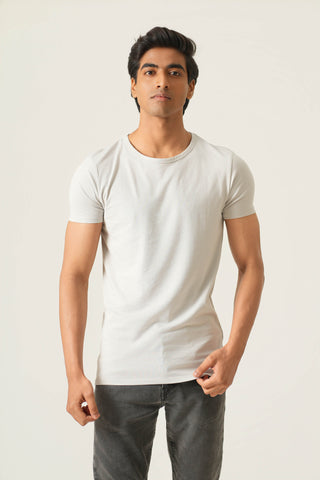 Sleek Fit- Crew Neck Short Sleeve- Granite Gray