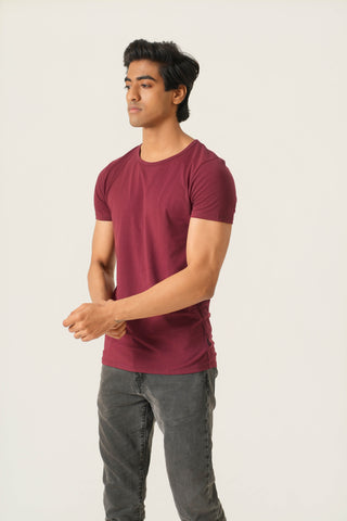 Sleek Fit- Crew Neck Short Sleeve- Red Rock