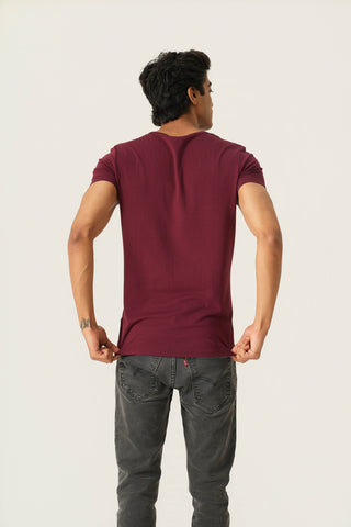 Sleek Fit- Crew Neck Short Sleeve- Red Rock