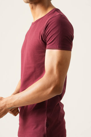 Sleek Fit- Crew Neck Short Sleeve- Red Rock
